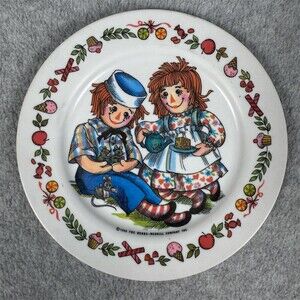 Vintage 1969 Oneida Deluxe Raggedy Ann & Andy Tea Time Sweets Plate